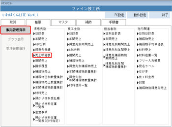 帳票 売上明細表